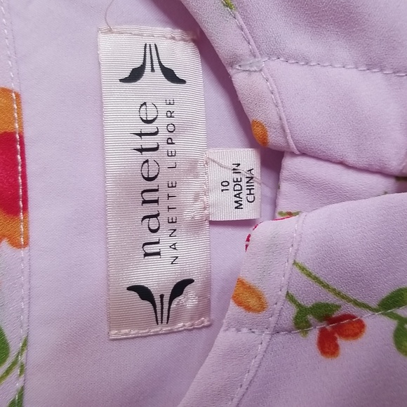💥Nanette Lepore Floral Purple Summer Dress 10 - Picture 6 of 7